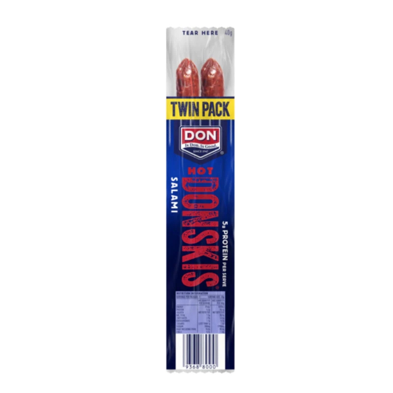 Salami**Hot Donski’s 2x20x40gm Twin (84253) (GF)