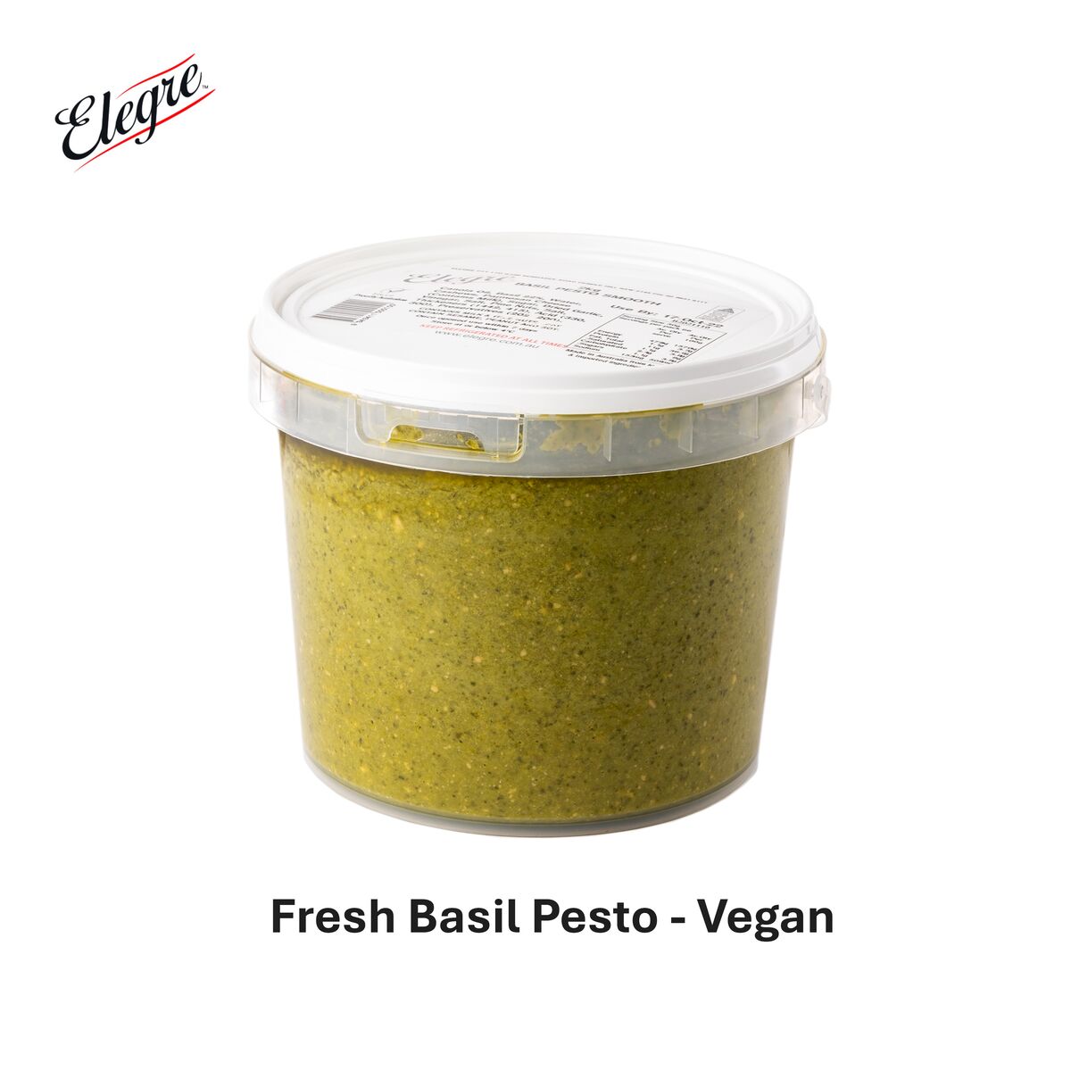 Pesto**Fresh Chunky Basil Vegan 2kg Elegre