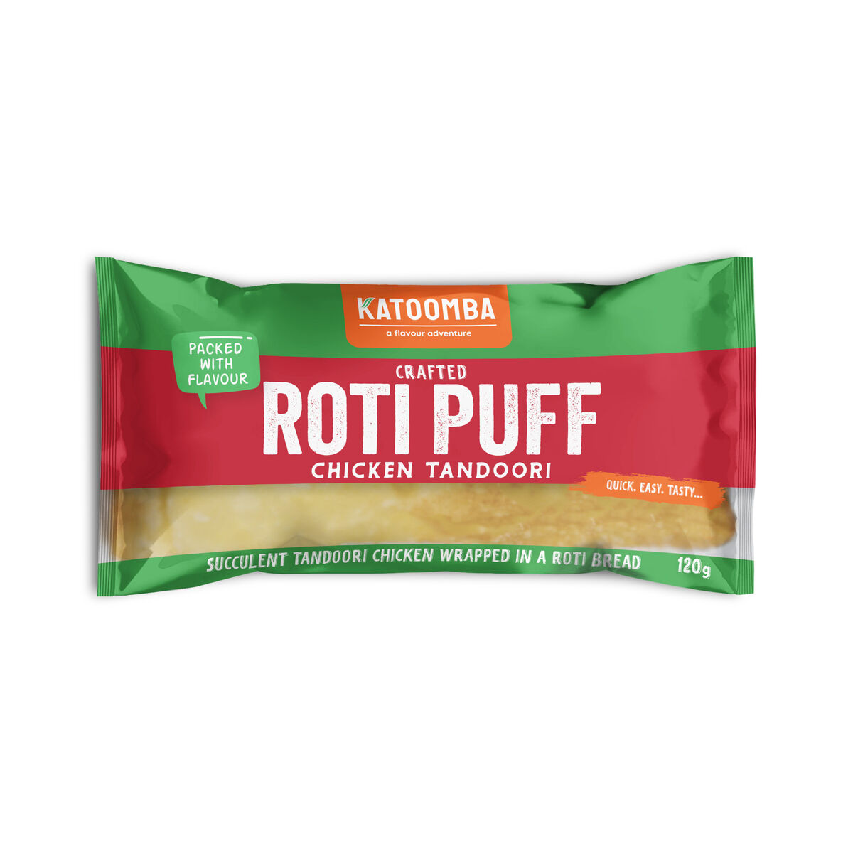 Roti Pie, Tandoori Chicken Puff Katoomba 12x120g