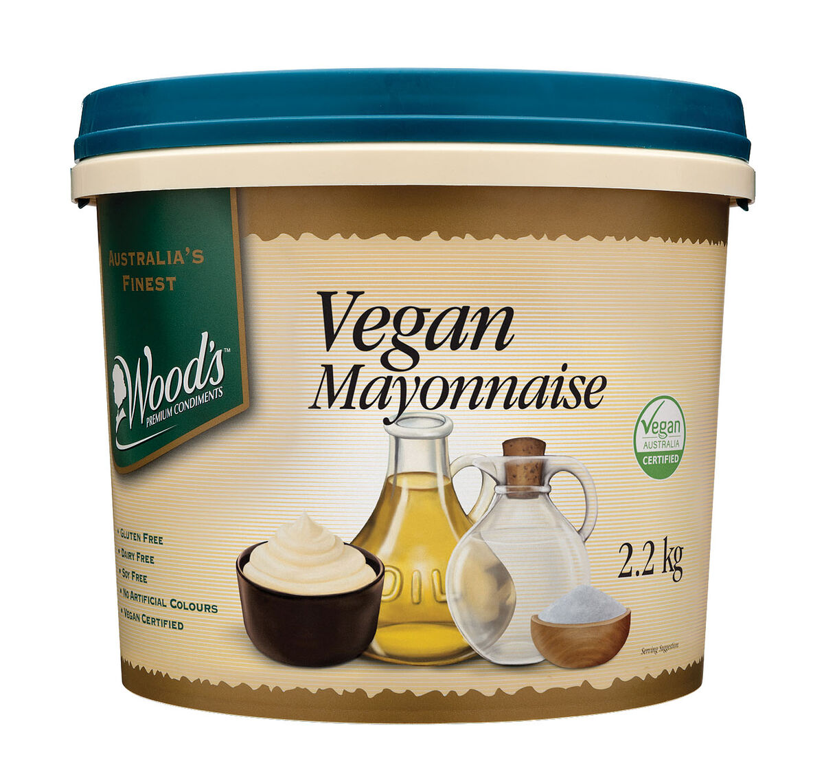Mayonnaise, Egg Mayo 2kg Woods (GF)(H)