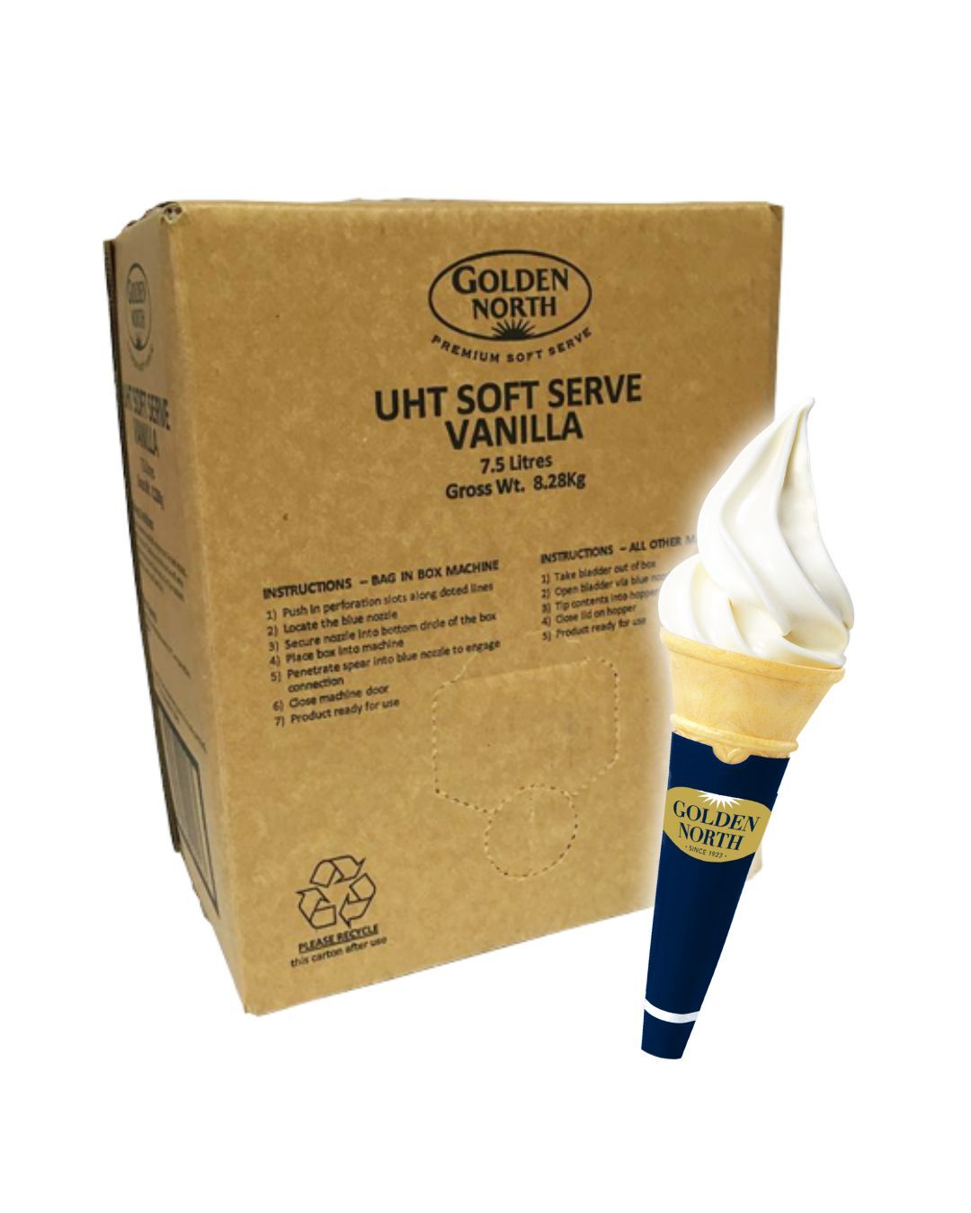 Ice Cream Soft Serve 7.5L Golden North (GF)