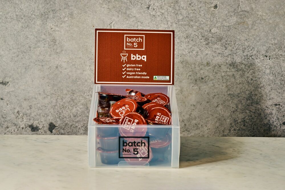 Sauce, BBQ 54x40gm P/C Batch No. 5 (GF) (H) (V)