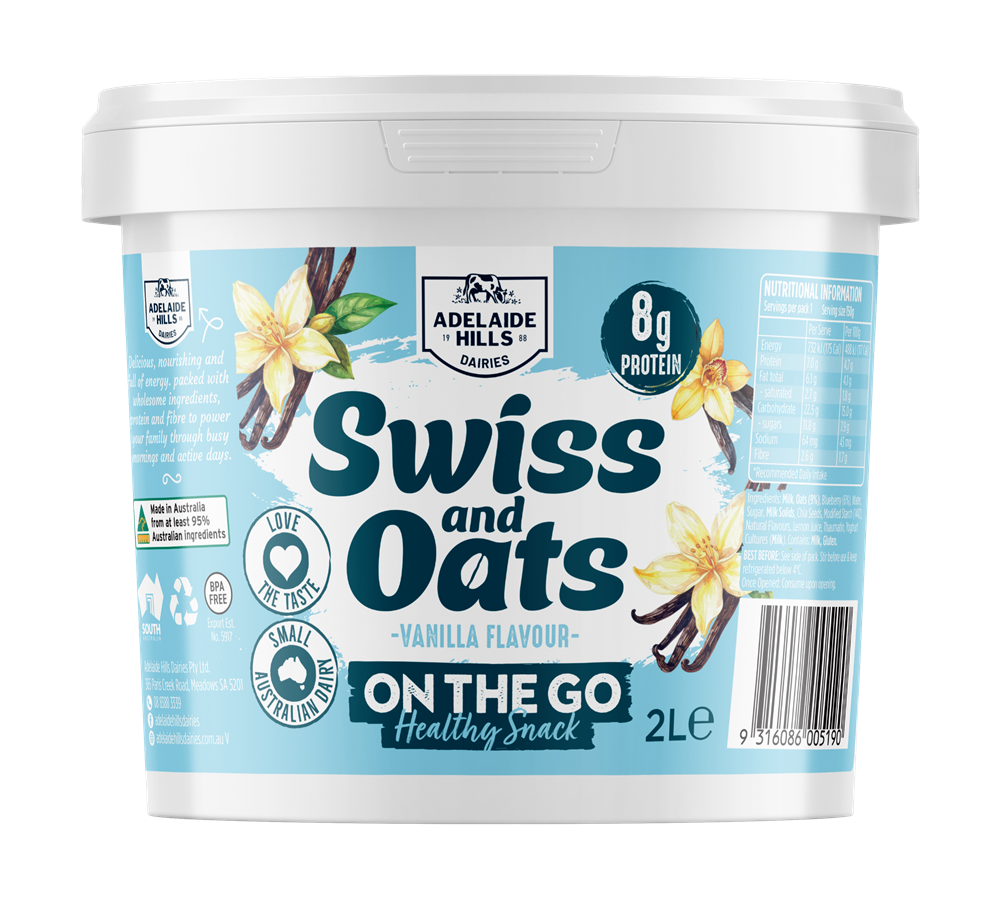 Swiss Oats Vanilla, Adelaide Hills Dairy 2kg