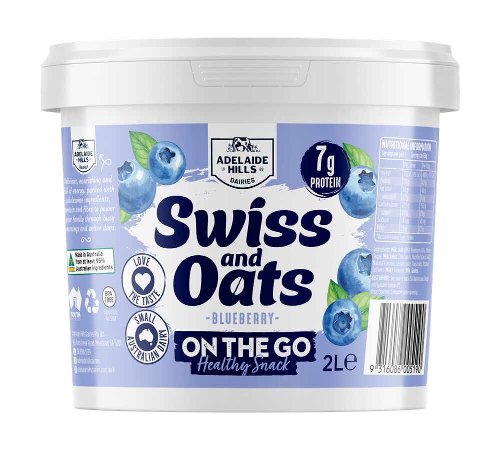 Swiss Oats Blueberry, Adelaide Hills Dairy 2kg
