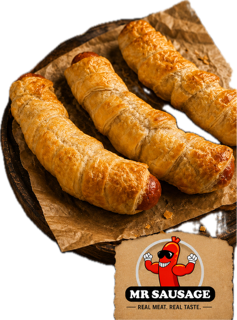 Flapjack, Ham and Cheese Mr Sausage 4.6kg (20)