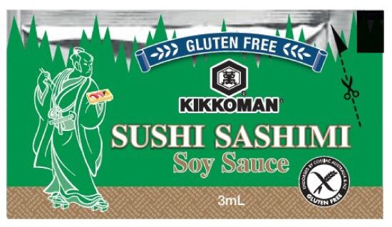 Sauce, Soy Portions Sushi Sashimi (100X3ml) Kikkoman (GF)