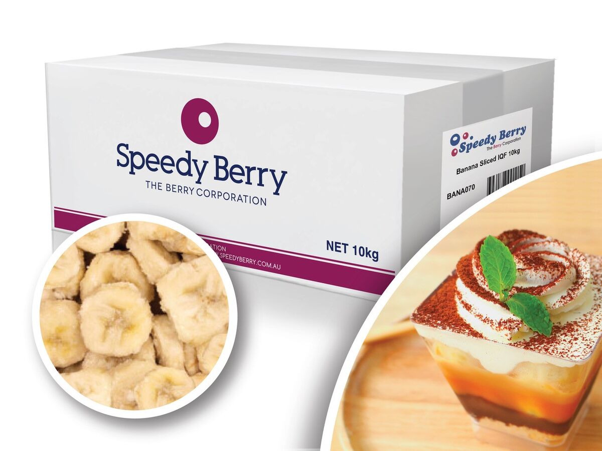 Banana**Sliced IQF, Speedy Berry 10kg