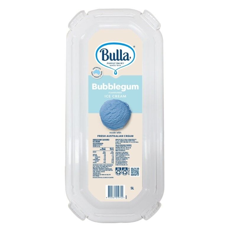 Ice Cream, Bubblegum 5L Tray Bulla