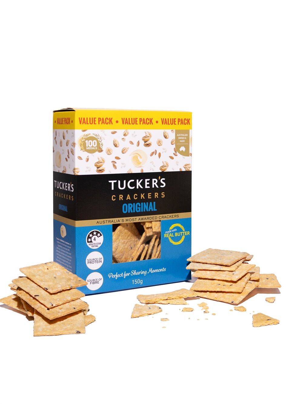 Crackers, Rosemary & Sea Salt Tucker’s Natural 150g INNER