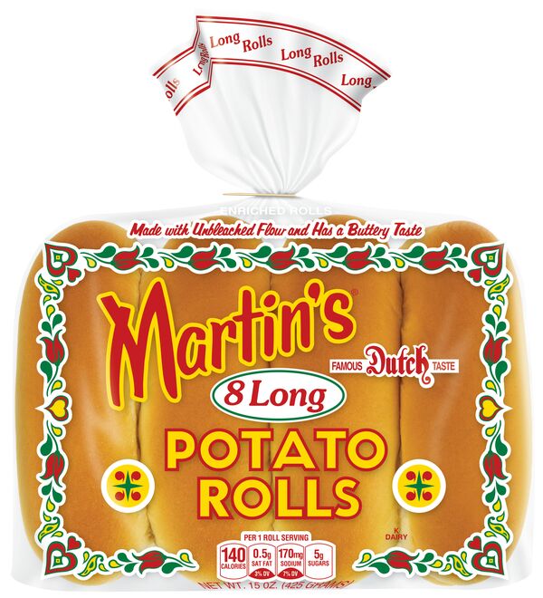 Bread**Hot Dog (Long) Roll 55gm (64) Martins