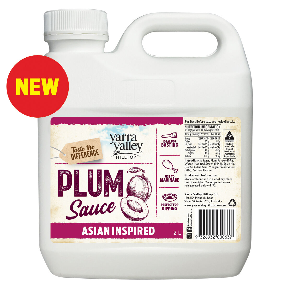 Sauce, Plum Asian Inspired Yarra Valley 2L