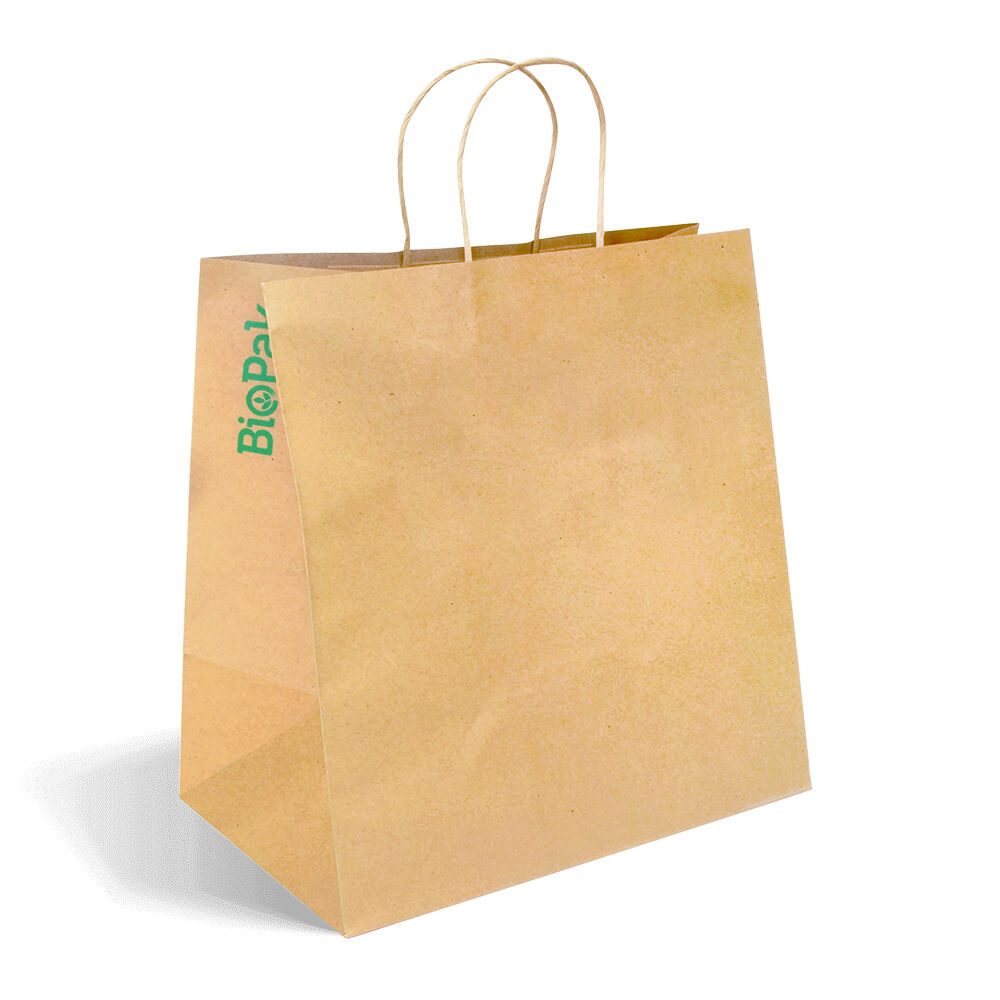 Bag, Jumbo Twist Handle Kraft 355x220x370mm (150)