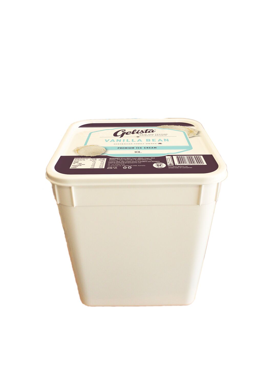 Ice Cream, Vanilla Bean Whipped Gelista 10L