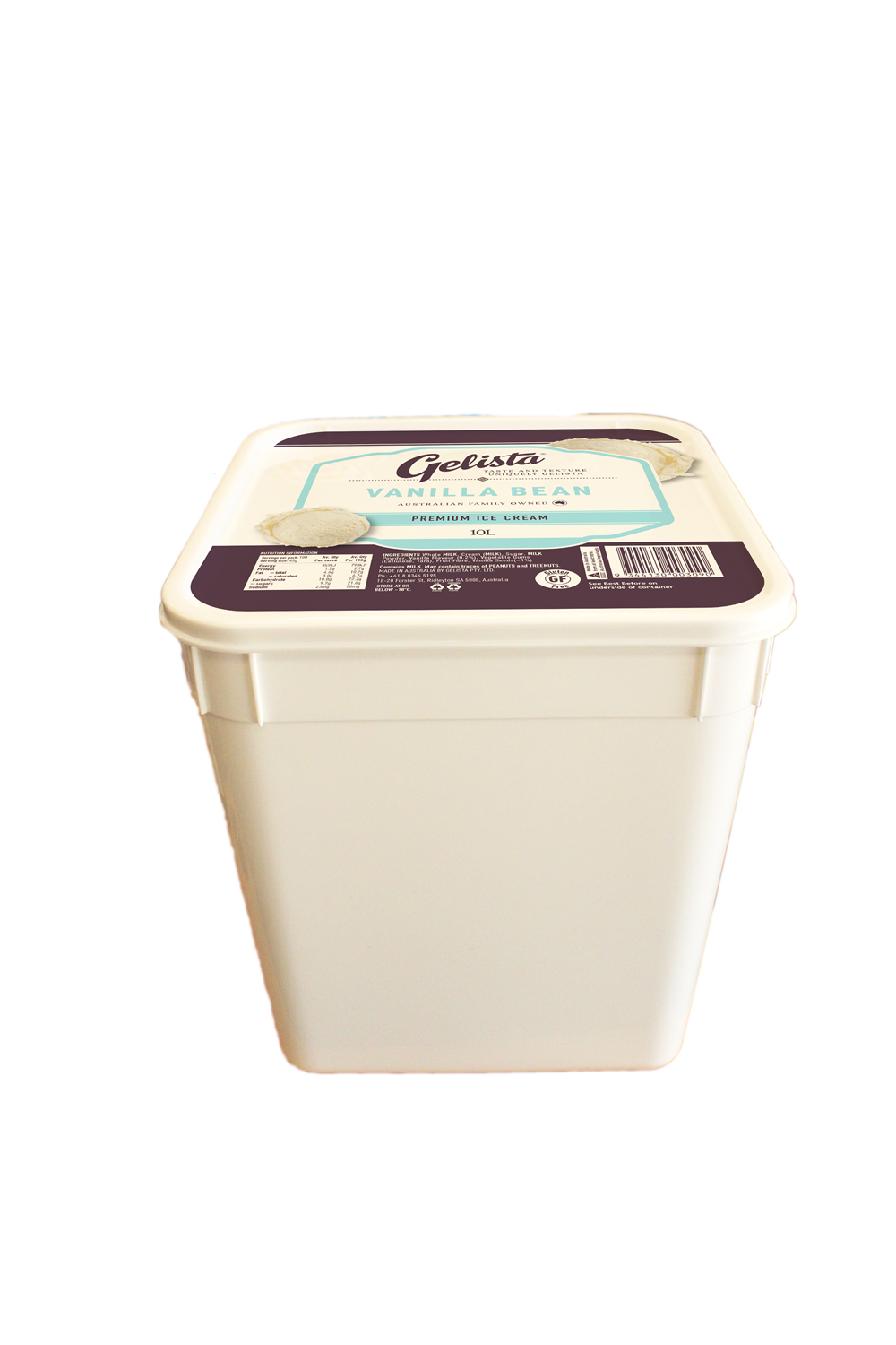 Ice Cream, Vanilla Bean Whipped Gelista 10L