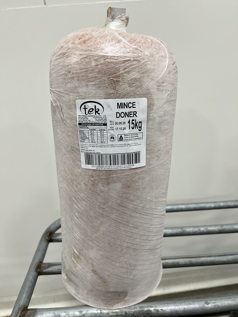 Doner, Mince Doner, Tek Foods 15kg