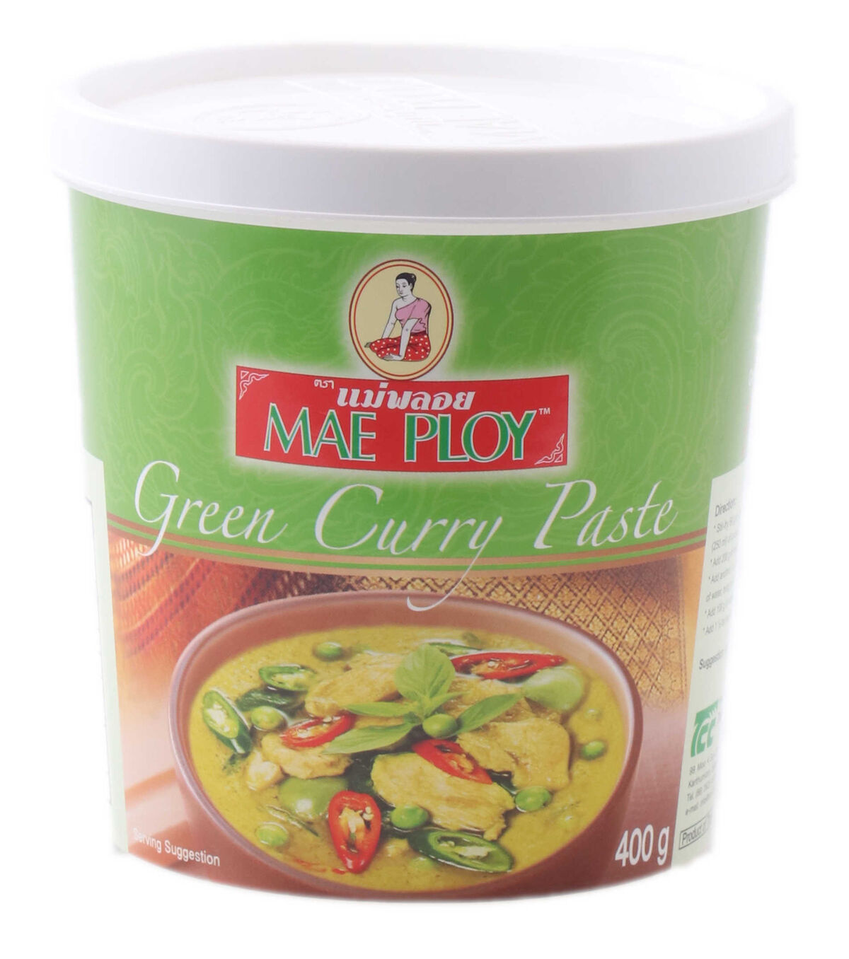 Curry Paste, Green 400gm Mae Ploy (GF) (H)