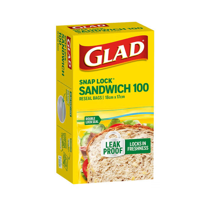 Bag, Snaplock Sandwich Glad (100)