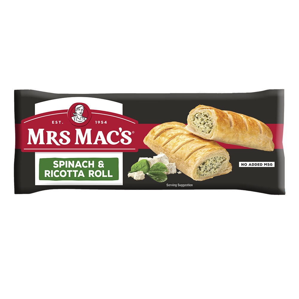 Rolls**Spinach & Ricotta 15x140gm Mrs Mac’s