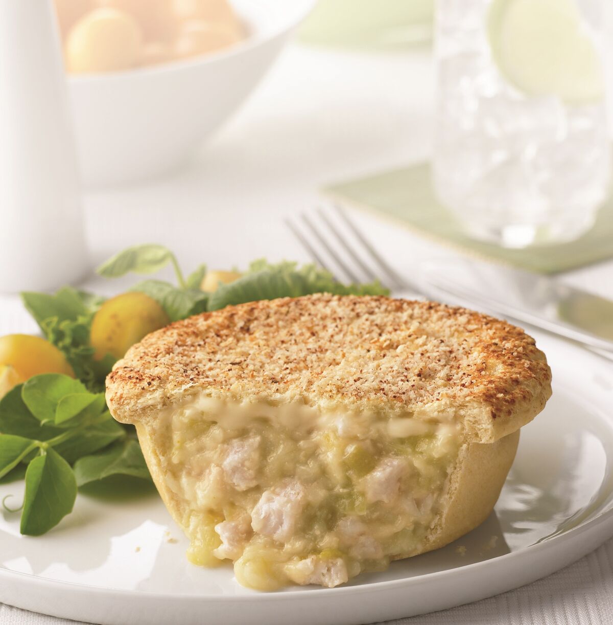 Pies**Chicken & Leek 24x210gm Herbert Adams