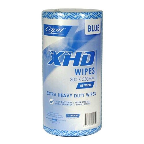 Cloth, Extra Heavy Duty Blue Roll 300x530mm, Capri