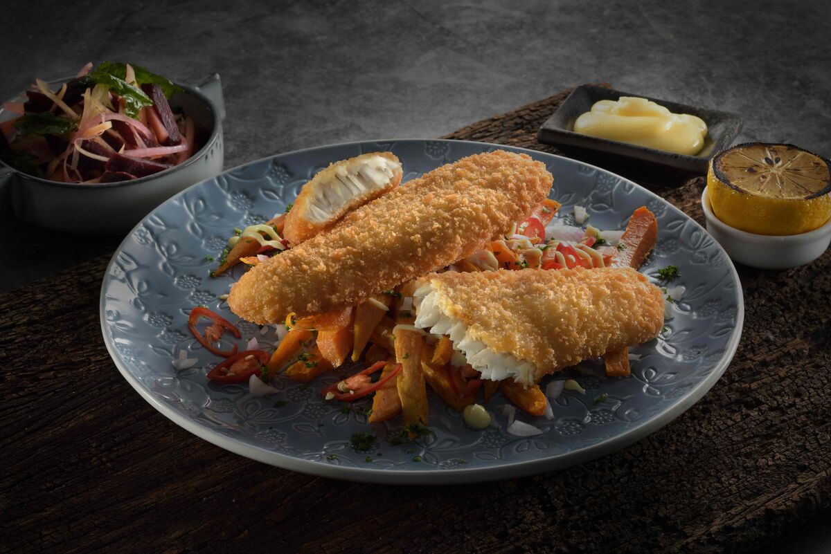 Crumbed Fish**Crunchy 40x85gm Pacific West Oven Ready (H) (I)