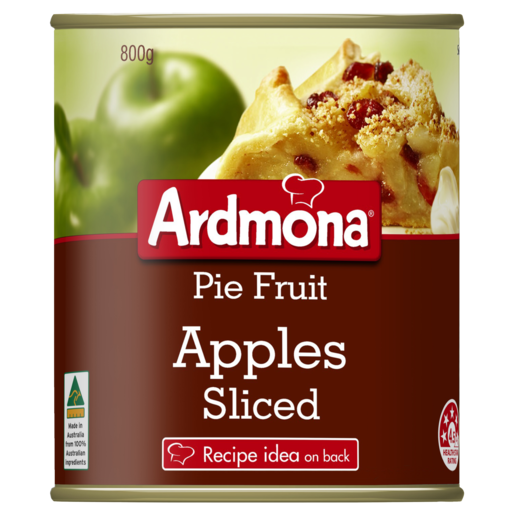 Apple, Sliced Pie Fruit 800gm Ardmona