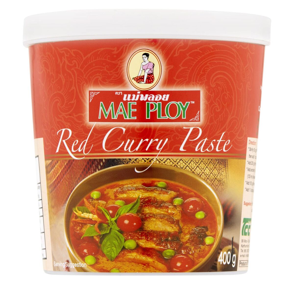Curry Paste**Red 400gm Mae Ploy (GF) (H)