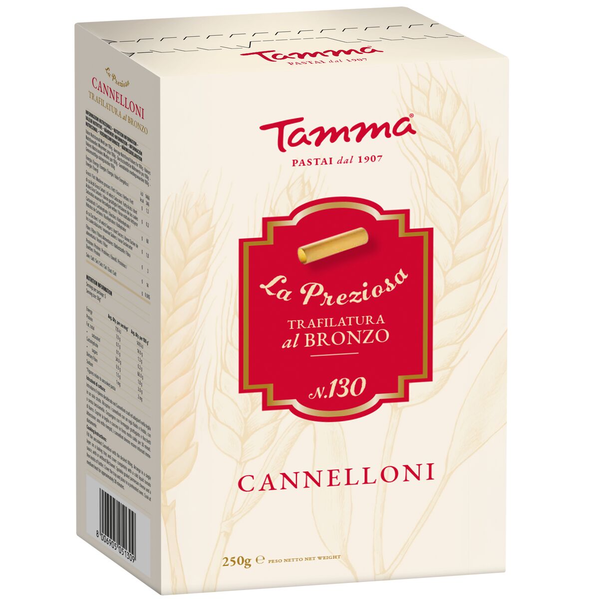 Pasta, Cannelloni 12 x250g Tamma (H)