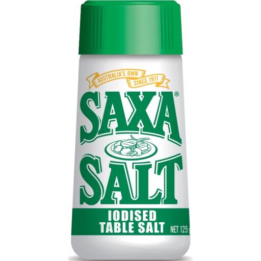 Salt, Iodised Picnic Pack 125g SAXA
