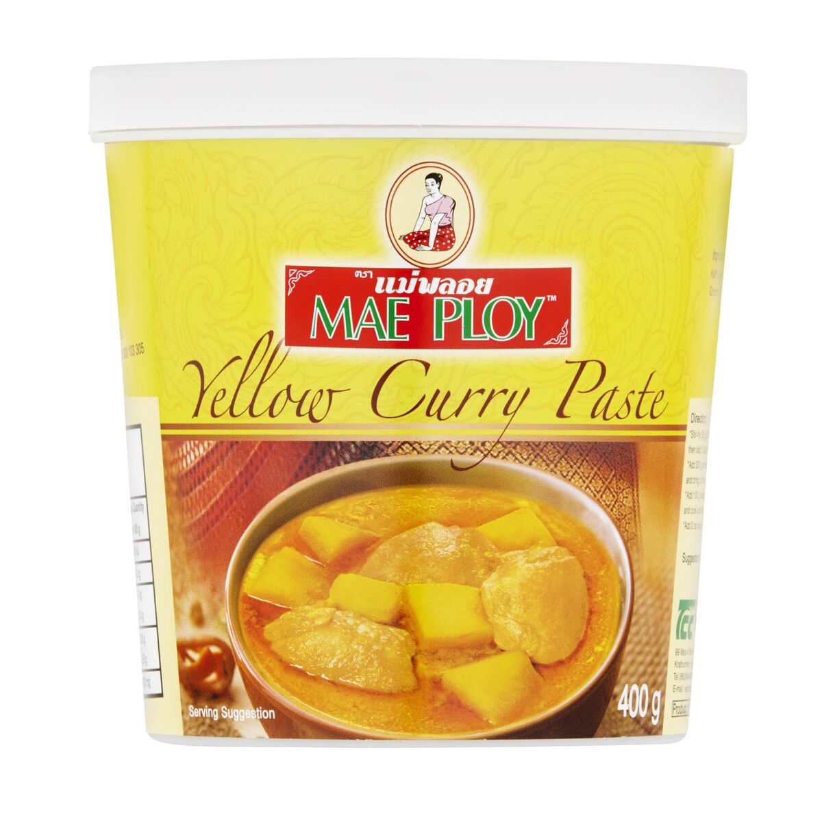 Curry Paste**Yellow 400gm Mae Ploy (GF) (H)
