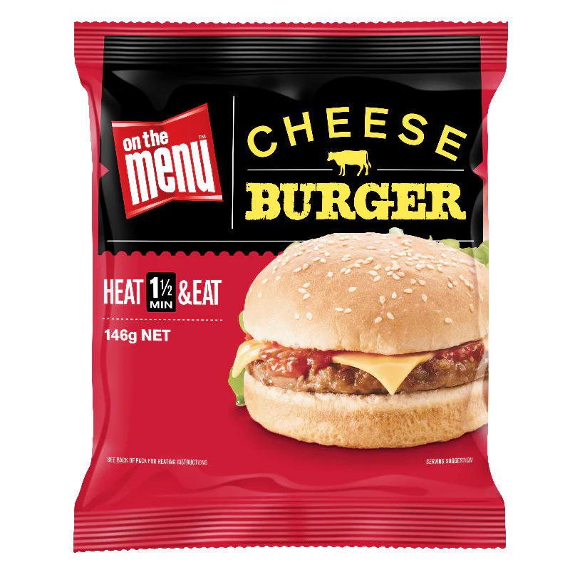 Burger, Cheese 12 x161gm, On The Menu