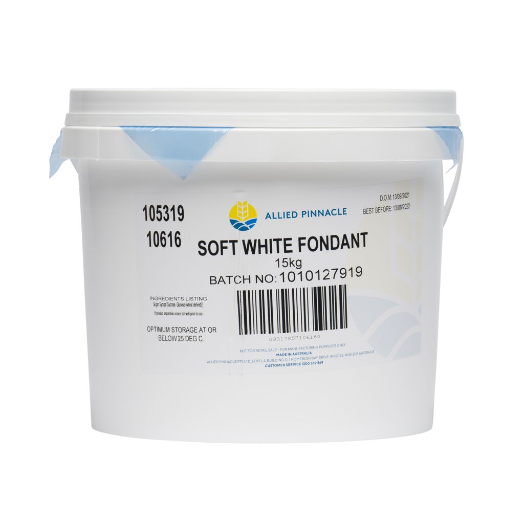 Fondant, Soft White 15kg, Allied
