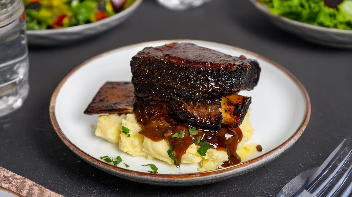 Beef, Short Ribs Sous Vide in BBQ Sauce 12kg Cookhouse (GF)(H)