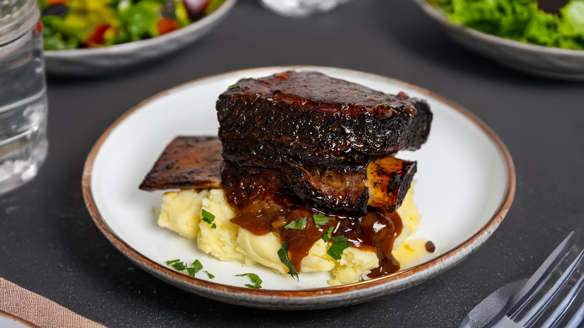 Beef, Short Ribs Sous Vide in BBQ Sauce 12kg Cookhouse (GF)(H)