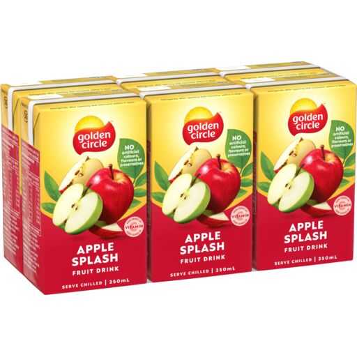 Juice**Apple Splash Fruit Drink 24x250ml Golden Circle
