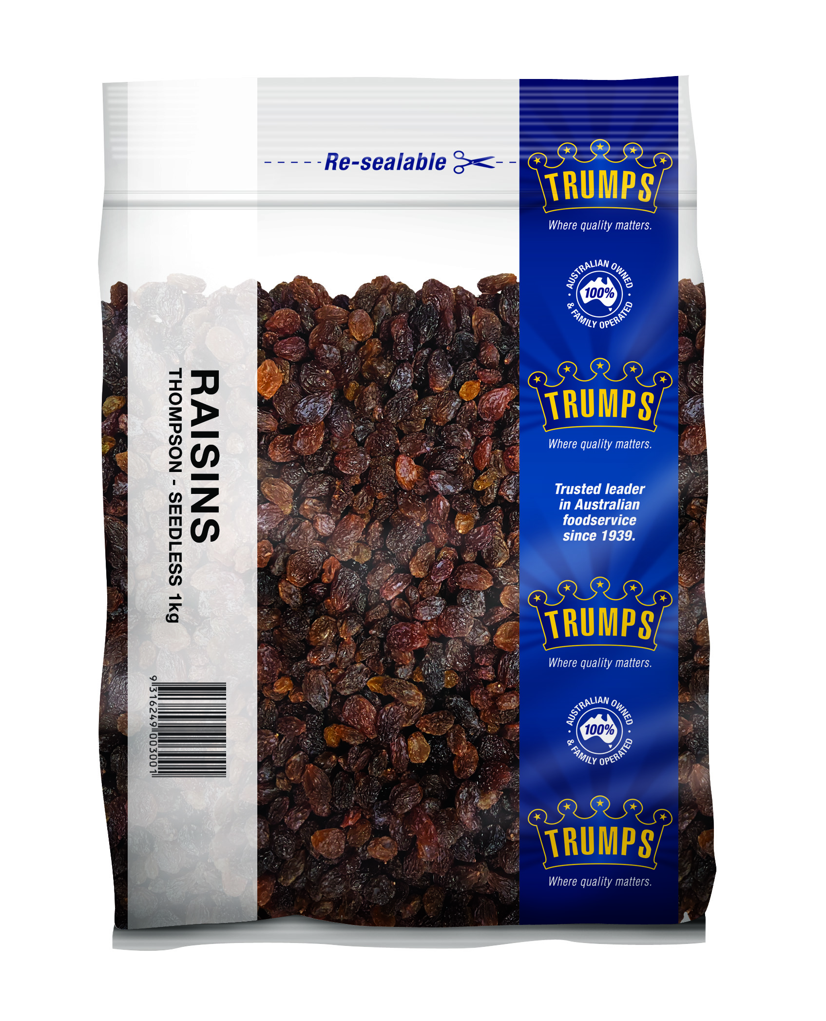 Raisins, Thompson Seedless 1kg Trumps