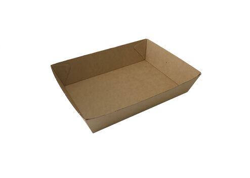 Tray, Food #3 Paper Board 180x134x45mm (300) (PBT3-F)