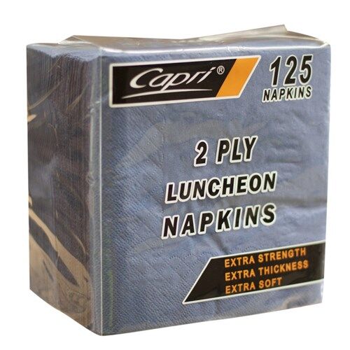Napkin, 2ply 1/4 Fold Luncheon Blue (2,000) Capri