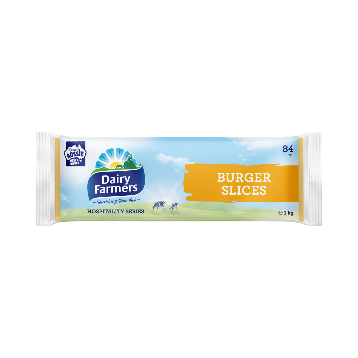 Cheese, Burger Slices (84) Dairy Farmers 1kg (GF)