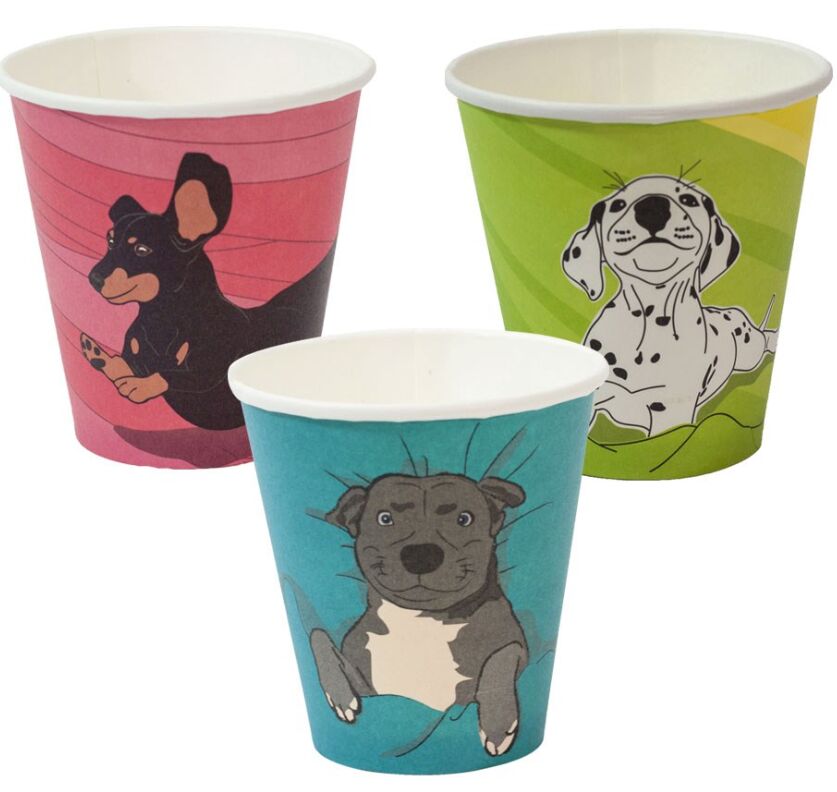 Cups** Coffee Hot Cup Dog Series 8oz (150) Envirochoice