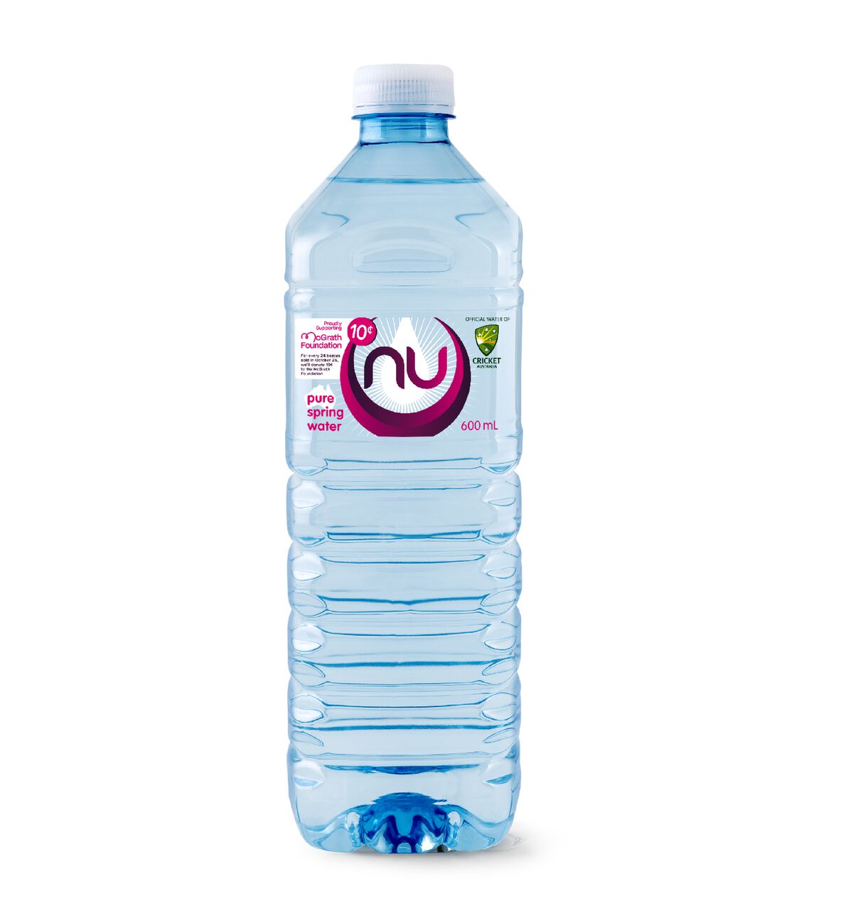 Water, McGrath Foundation 24x600ml SQUARE NU Pure