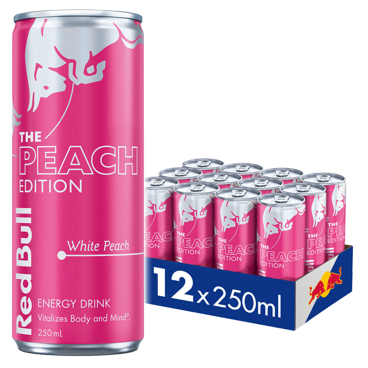 Drink, Red Bull White Peach Edition 12x250ml