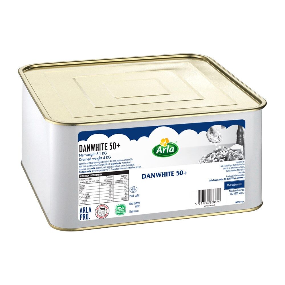 Cheese, Fetta Danwhite CH50+ Arla Pro 4kg (H)