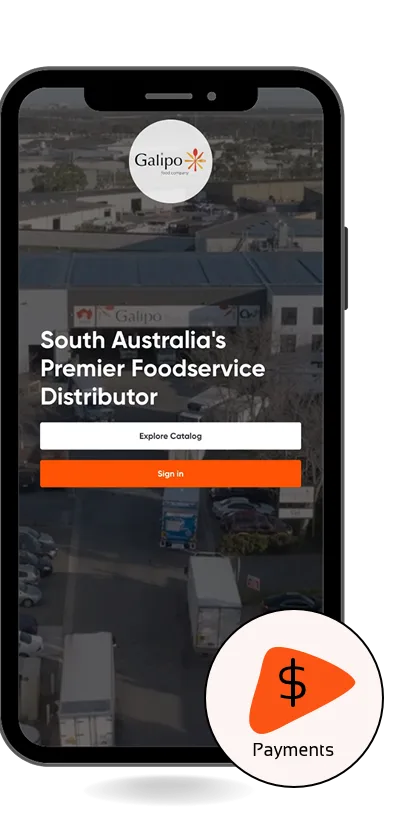 galipo payments galipo foods payment in -app zero fees food distributor ordering