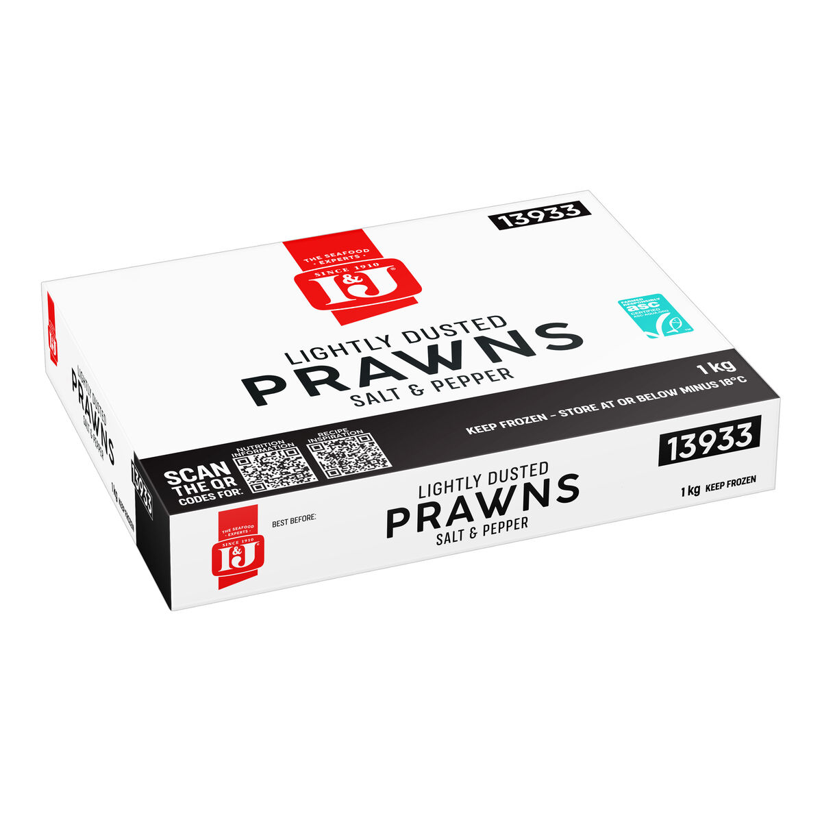 Prawns, Lightly Dusted Salt & Pepper 3kg I&J (I)