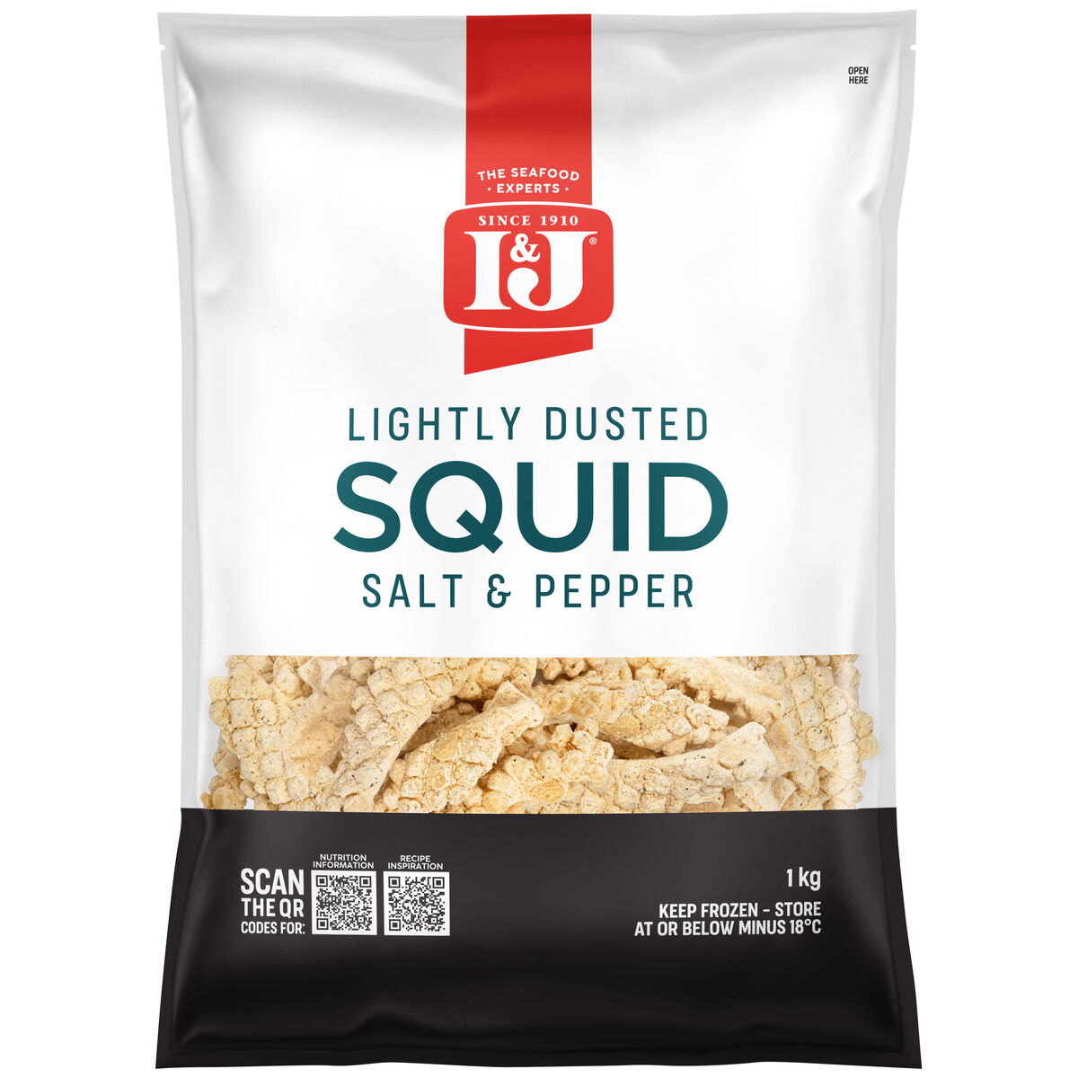 Squid, Lightly Dusted Salt & Pepper 3kg I&J (I)
