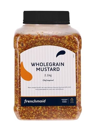 Mustard, Whole Grain 2.1Kg French Maid